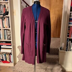 Coldwater Creek Open Front Long Cardigan